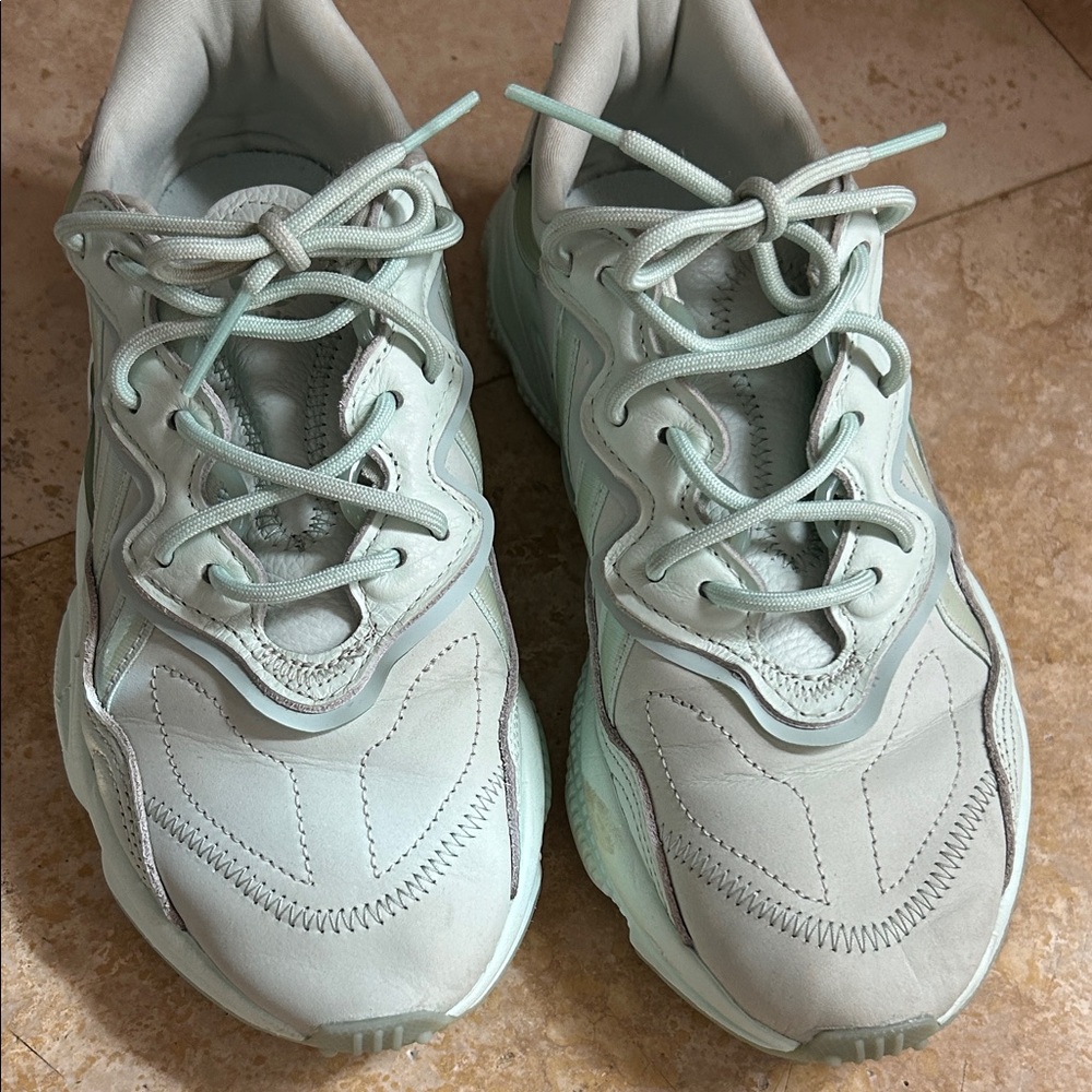 adidas Light Green Athletic Shoes